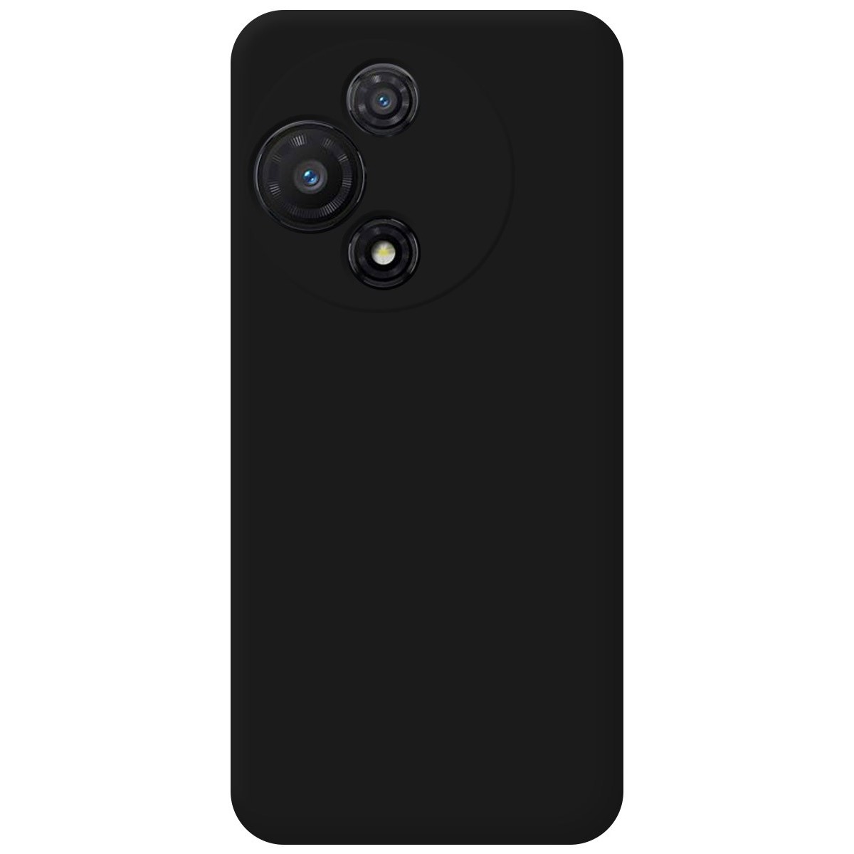 Funda Silicona Líquida Ultra Suave para TCL 60R 5G color Negra