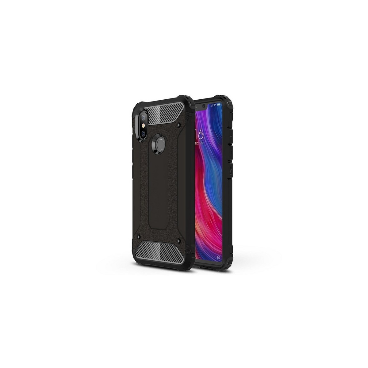 Funda Tipo Hybrid Tough Armor (Pc+Tpu) Negra para Xiaomi Mi 8 Se