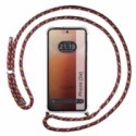 Funda Colgante Transparente para Nothing Phone 3a 5G con Cordon Rosa / Dorado