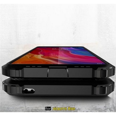 Funda Tipo Hybrid Tough Armor (Pc+Tpu) Negra para Xiaomi Mi 8 Se