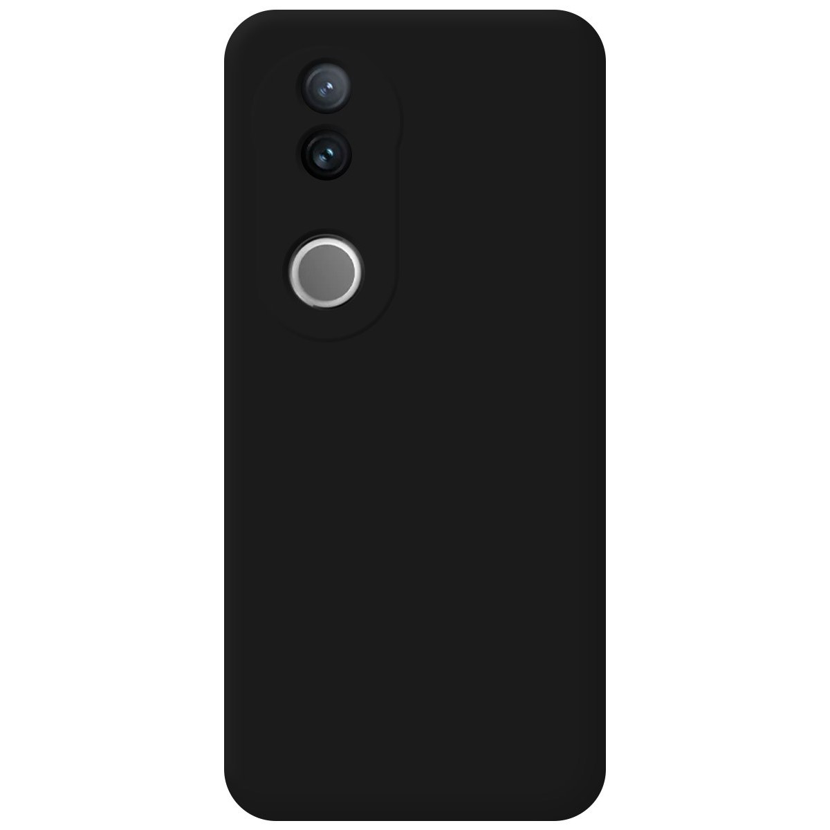 Funda Silicona Líquida Ultra Suave para Vivo V50 5G color Negra