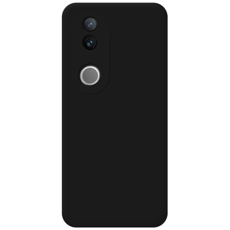 Funda Silicona Líquida Ultra Suave para Vivo V50 5G color Negra