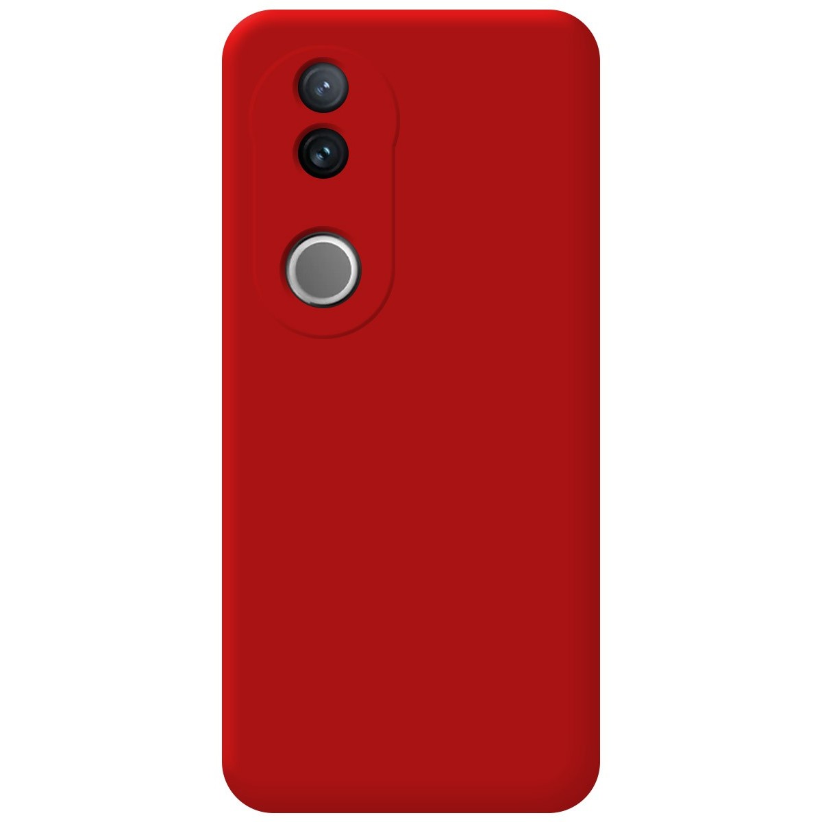 Funda Silicona Líquida Ultra Suave para Vivo V50 5G color Roja