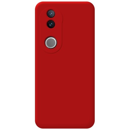 Funda Silicona Líquida Ultra Suave para Vivo V50 5G color Roja