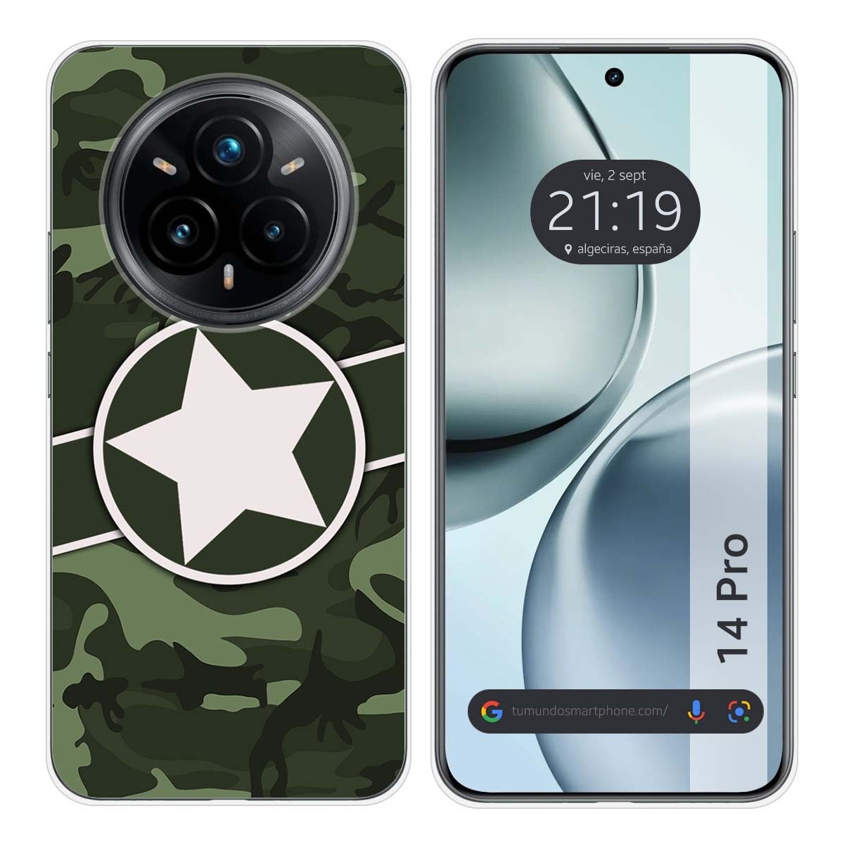 Funda Silicona para Realme 14 Pro 5G diseño Camuflaje 01 Dibujos