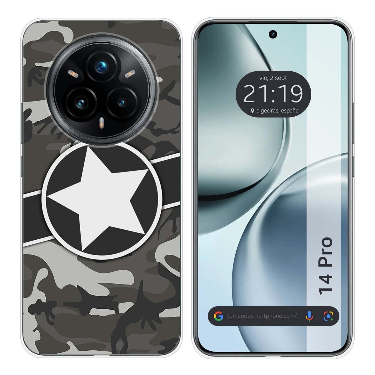 Funda Silicona para Realme 14 Pro 5G diseño Camuflaje 02 Dibujos