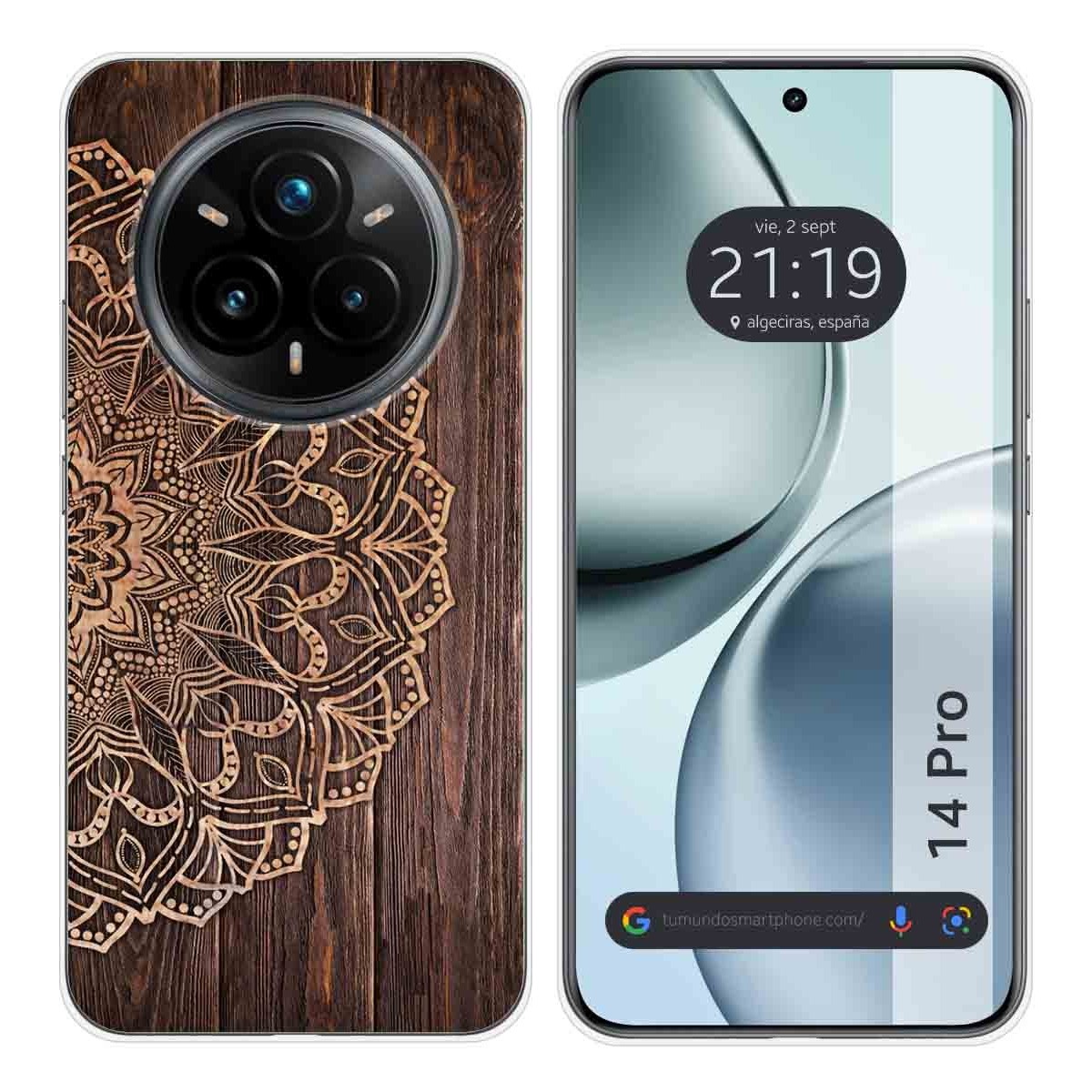 Funda Silicona para Realme 14 Pro 5G diseño Madera 06 Dibujos