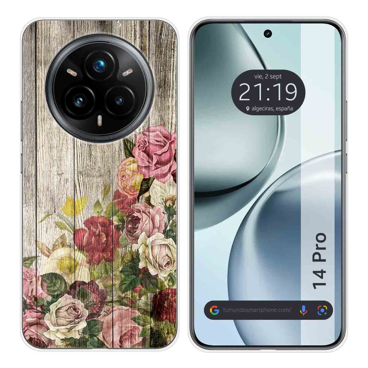 Funda Silicona para Realme 14 Pro 5G diseño Madera 08 Dibujos
