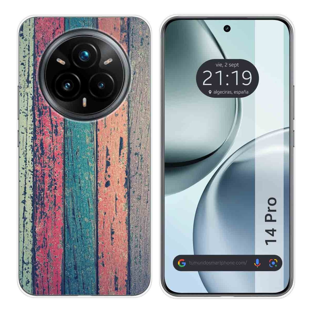 Funda Silicona para Realme 14 Pro 5G diseño Madera 10 Dibujos