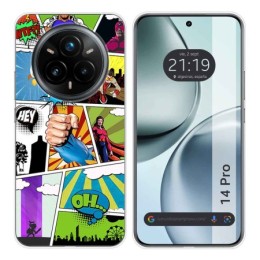 Funda Silicona para Realme 14 Pro 5G diseño Comic Dibujos