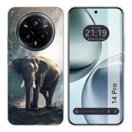 Funda Silicona para Realme 14 Pro 5G diseño Elefante Dibujos