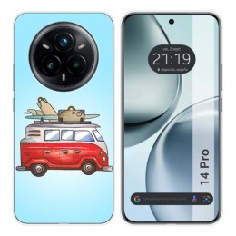 Funda Silicona para Realme 14 Pro 5G diseño Furgoneta Dibujos
