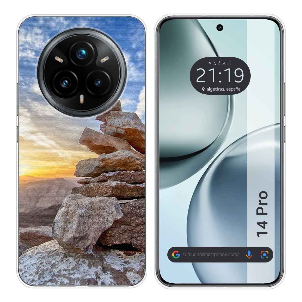 Funda Silicona para Realme 14 Pro 5G diseño Sunset Dibujos