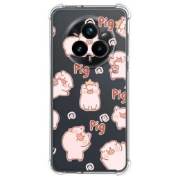 Funda Silicona Antigolpes para Realme 14 Pro 5G diseño Cerdos Dibujos
