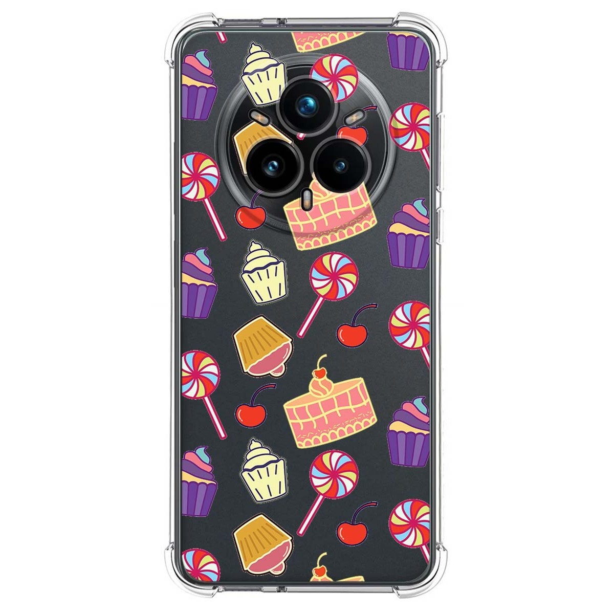 Funda Silicona Antigolpes para Realme 14 Pro 5G diseño Dulces 01 Dibujos
