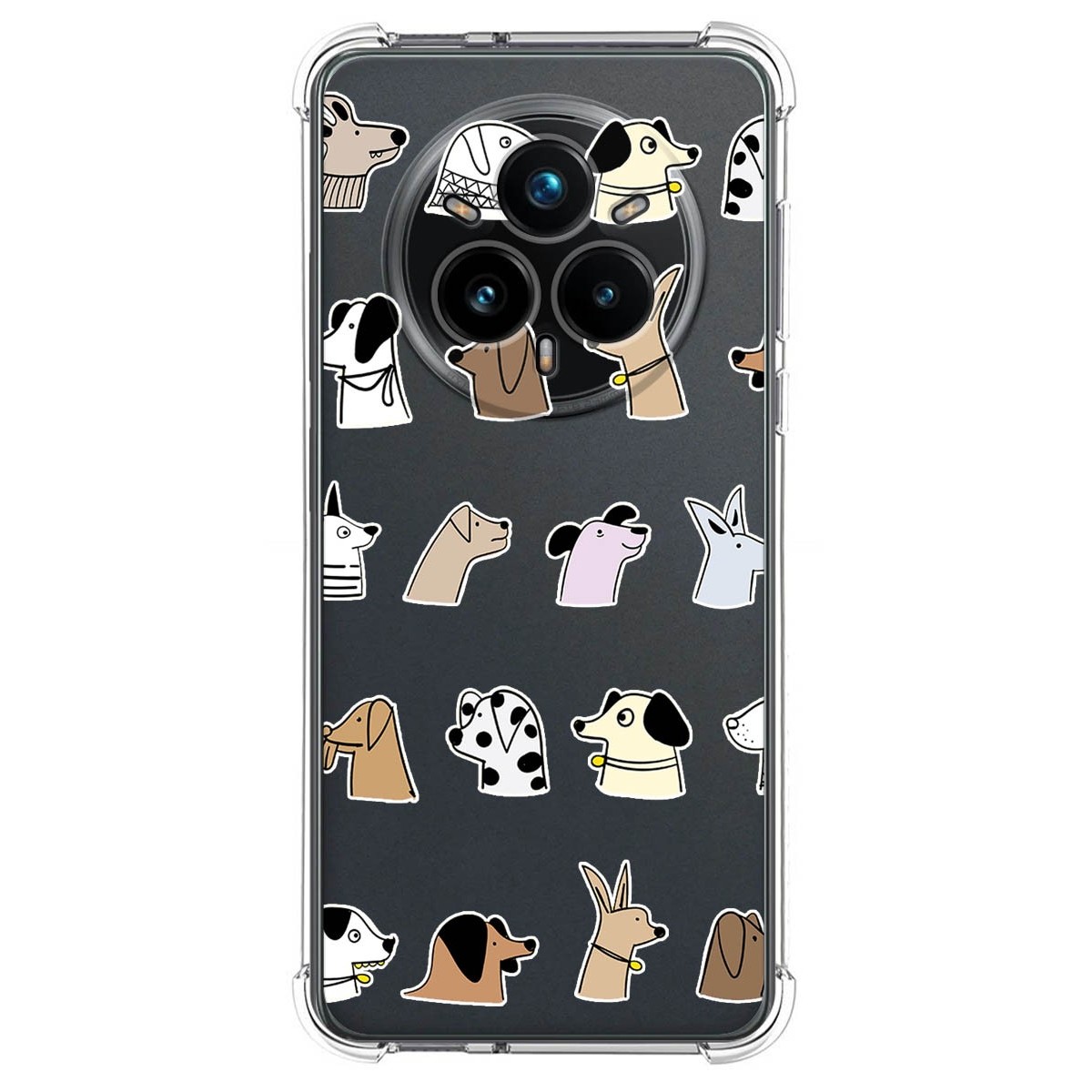Funda Silicona Antigolpes para Realme 14 Pro 5G diseño Perros Dibujos