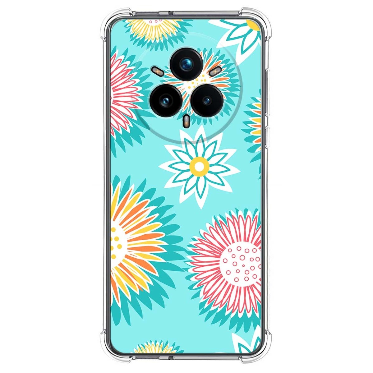 Funda Silicona Antigolpes para Realme 14 Pro 5G diseño Flores 05 Dibujos