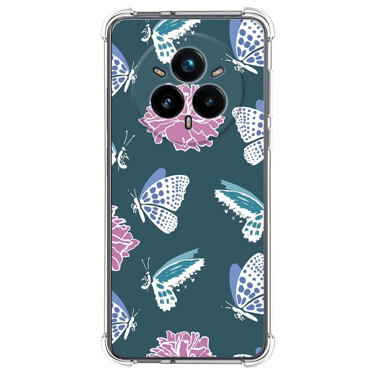 Funda Silicona Antigolpes para Realme 14 Pro 5G diseño Flores 10 Dibujos