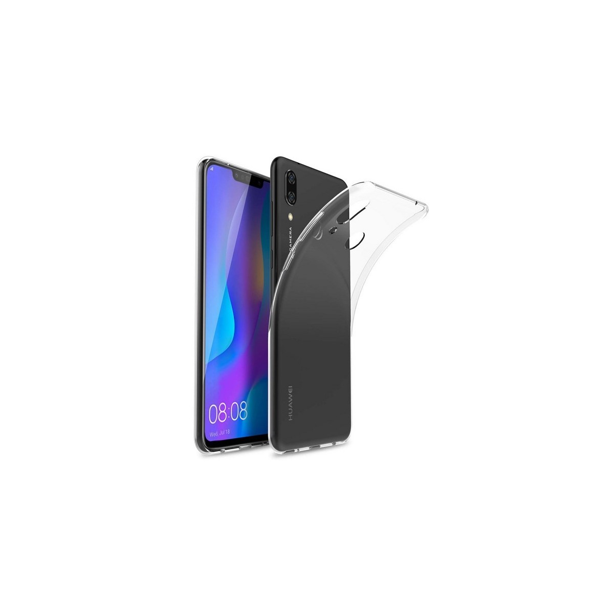 Funda Gel Tpu Fina Ultra-Thin 0,5mm Transparente para Huawei P Smart Plus