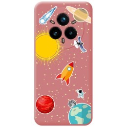 Funda Silicona Líquida Rosa para Realme 14 Pro 5G diseño Espacio Dibujos