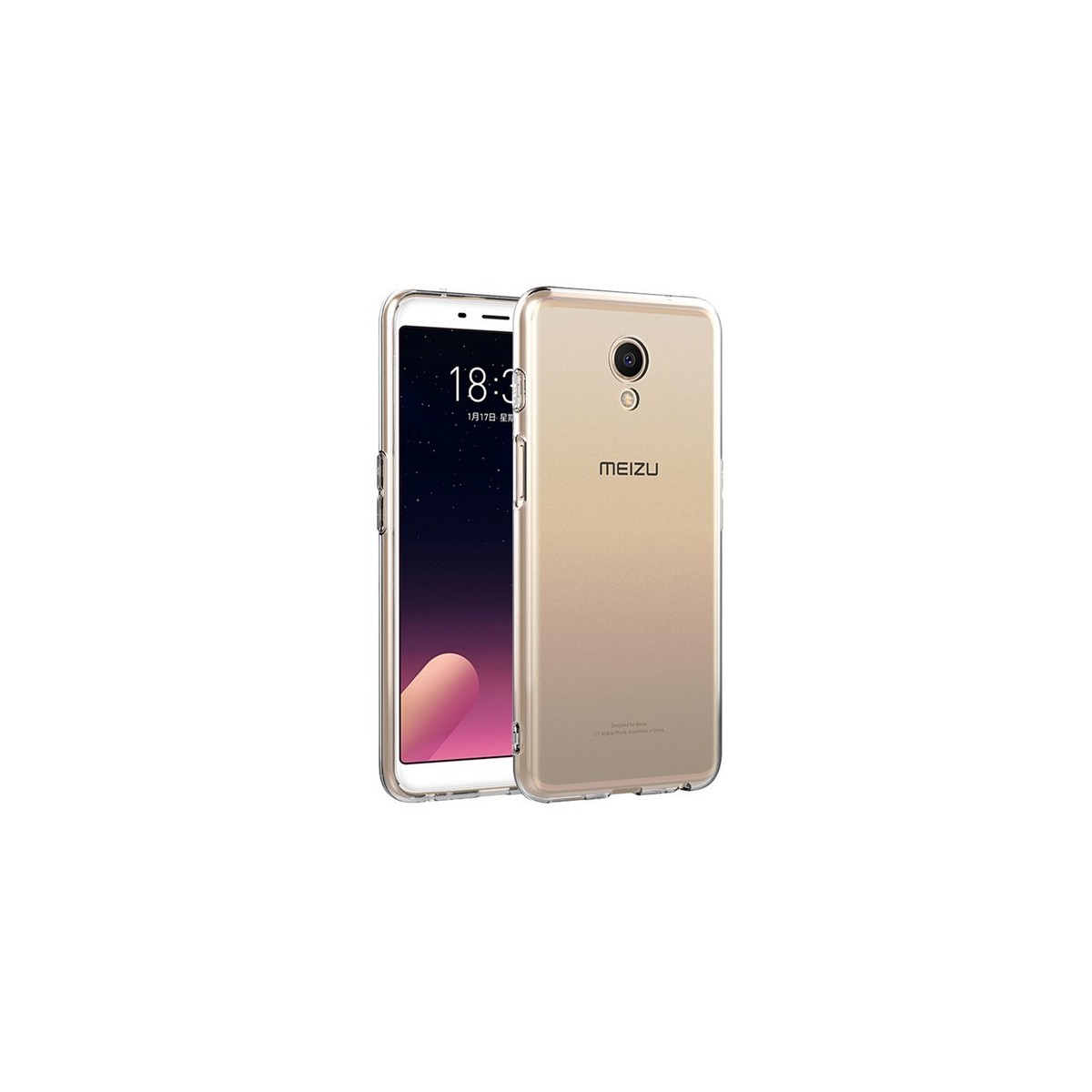 Funda Gel Tpu Fina Ultra-Thin 0,5mm Transparente para Meizu M6S