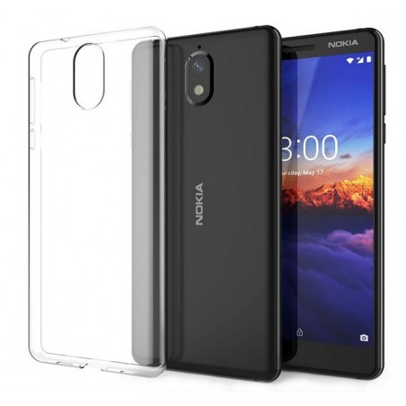 Funda Gel Tpu Fina Ultra-Thin 0,5mm Transparente para Nokia 3.1 (2018)