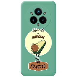 Funda Silicona Líquida Verde para Realme 14 Pro 5G diseño Culo Natural Dibujos