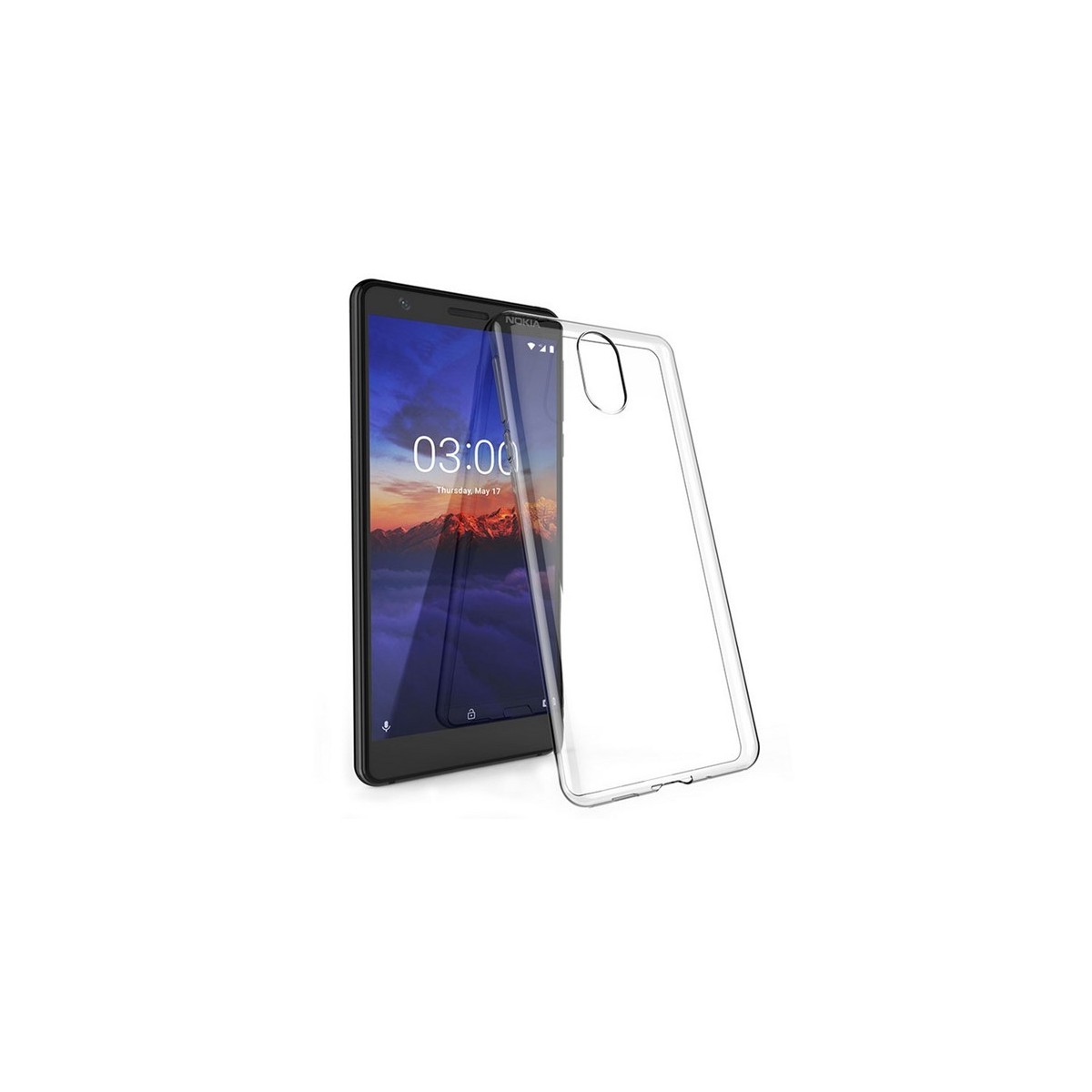Funda Gel Tpu Fina Ultra-Thin 0,5mm Transparente para Nokia 3.1 (2018)