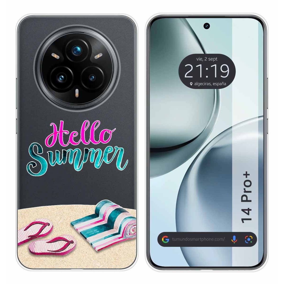 Funda Silicona Transparente para Realme 14 Pro+ Plus 5G diseño Summer Dibujos