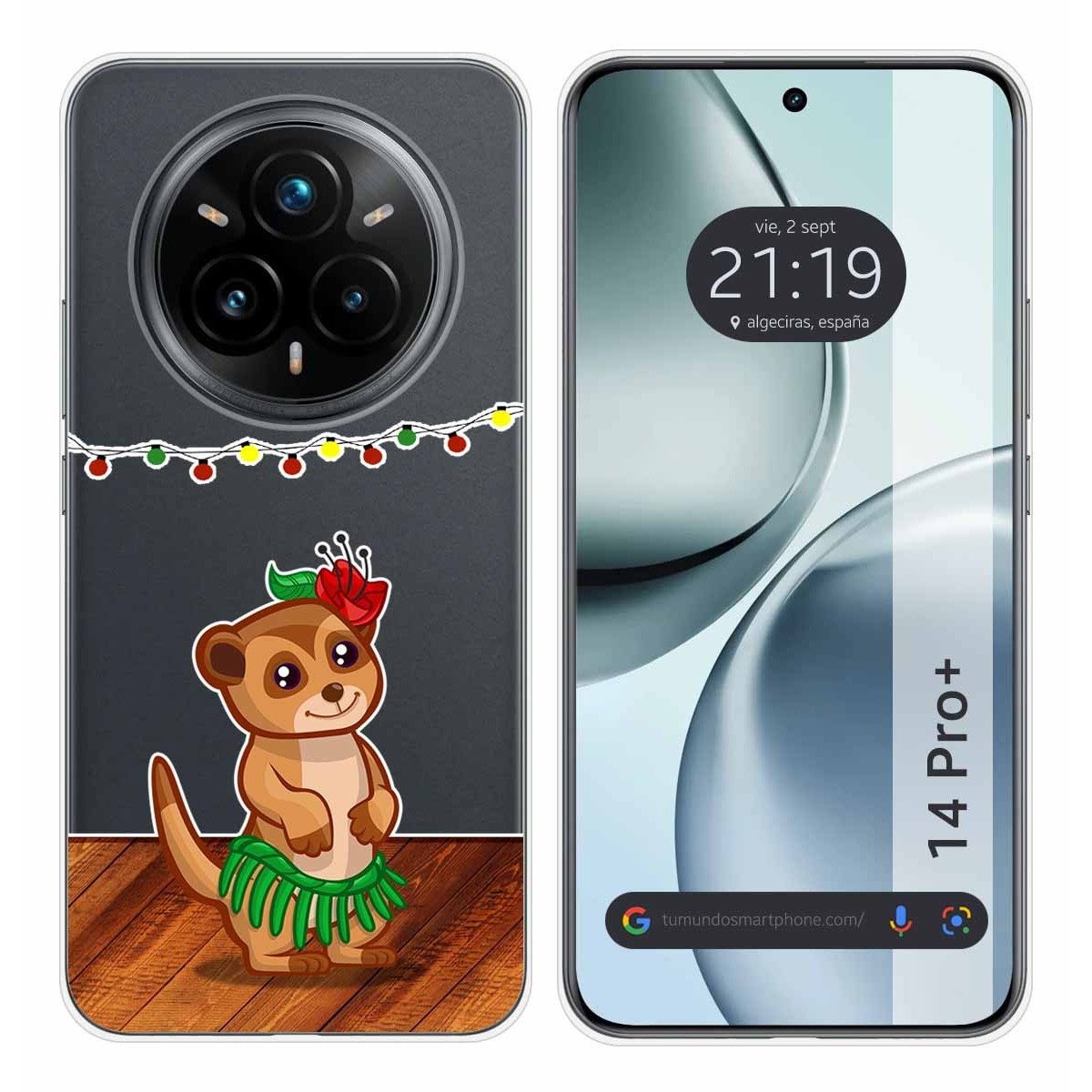 Funda Silicona Transparente para Realme 14 Pro+ Plus 5G diseño Suricata Dibujos