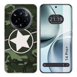 Funda Silicona para Realme 14 Pro+ Plus 5G diseño Camuflaje 01 Dibujos