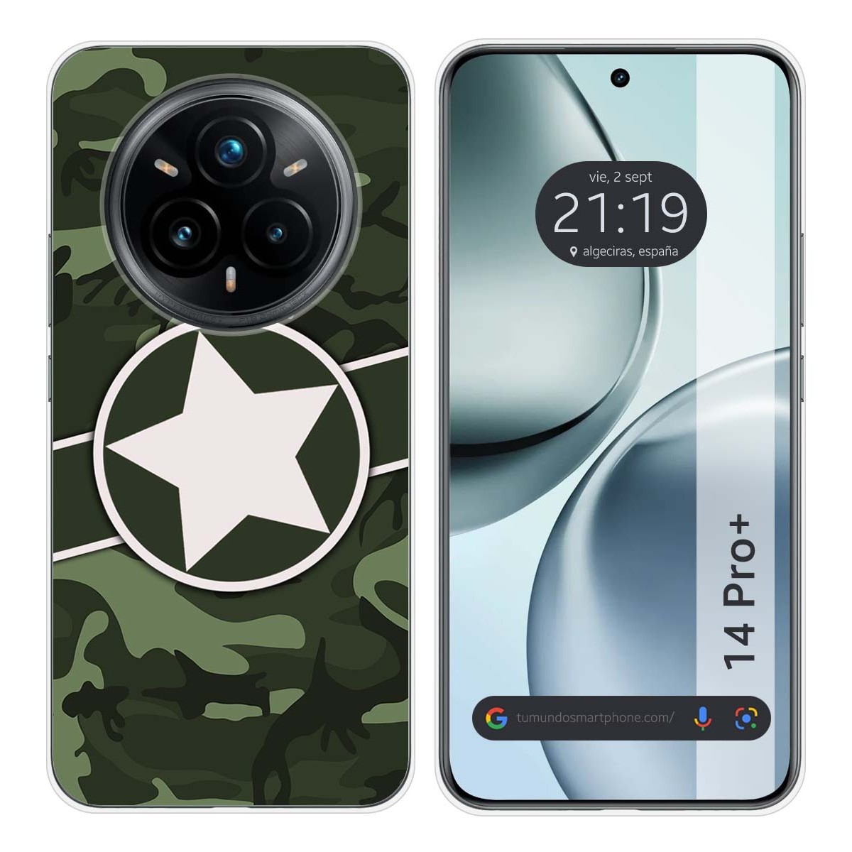 Funda Silicona para Realme 14 Pro+ Plus 5G diseño Camuflaje 01 Dibujos
