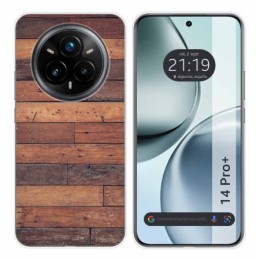 Funda Silicona para Realme 14 Pro+ Plus 5G diseño Madera 03 Dibujos