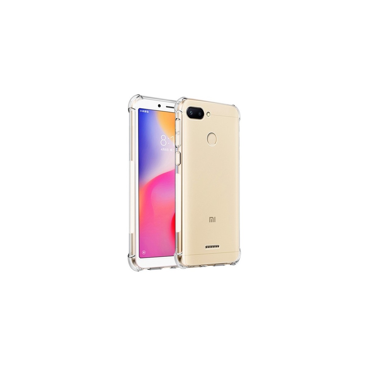 Funda Gel Tpu Anti-Shock Transparente para Xiaomi Redmi 6