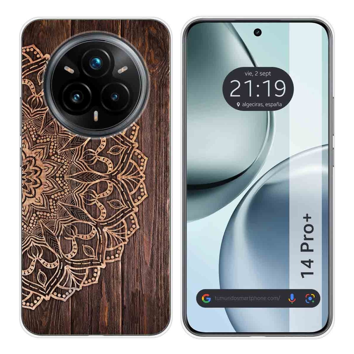 Funda Silicona para Realme 14 Pro+ Plus 5G diseño Madera 06 Dibujos