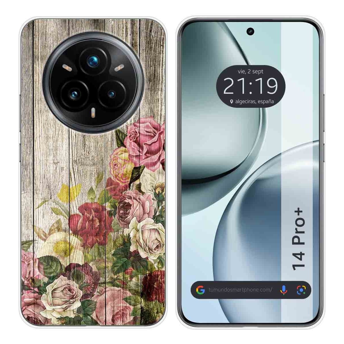 Funda Silicona para Realme 14 Pro+ Plus 5G diseño Madera 08 Dibujos