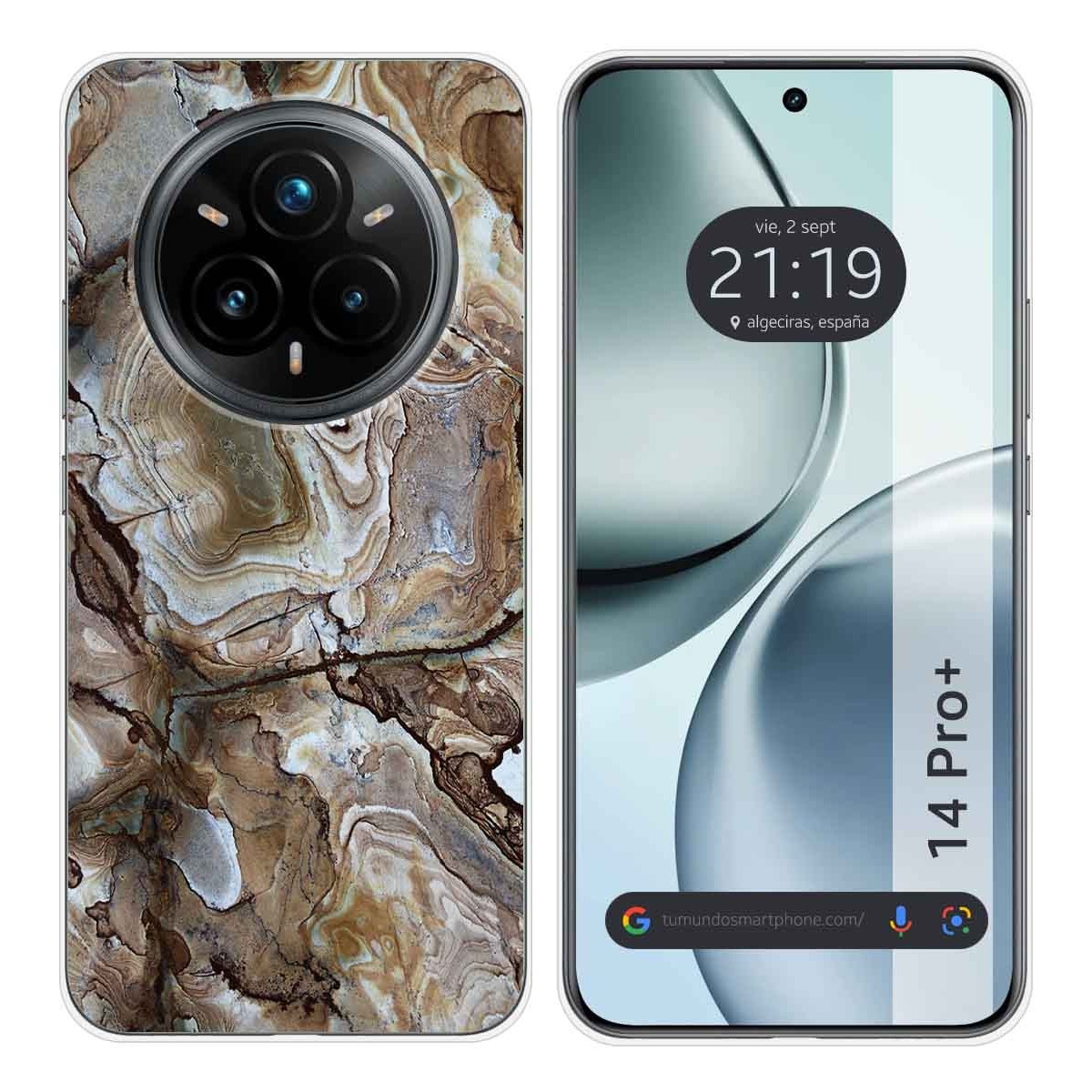 Funda Silicona para Realme 14 Pro+ Plus 5G diseño Mármol 14 Dibujos