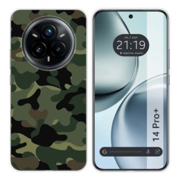 Funda Silicona para Realme 14 Pro+ Plus 5G diseño Camuflaje Dibujos