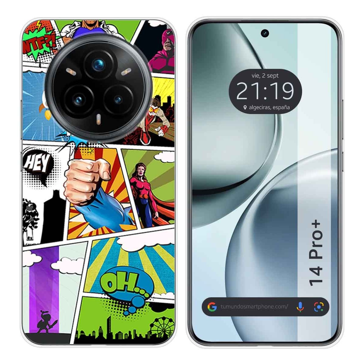Funda Silicona para Realme 14 Pro+ Plus 5G diseño Comic Dibujos
