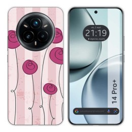 Funda Silicona para Realme 14 Pro+ Plus 5G diseño Flores Vintage Dibujos