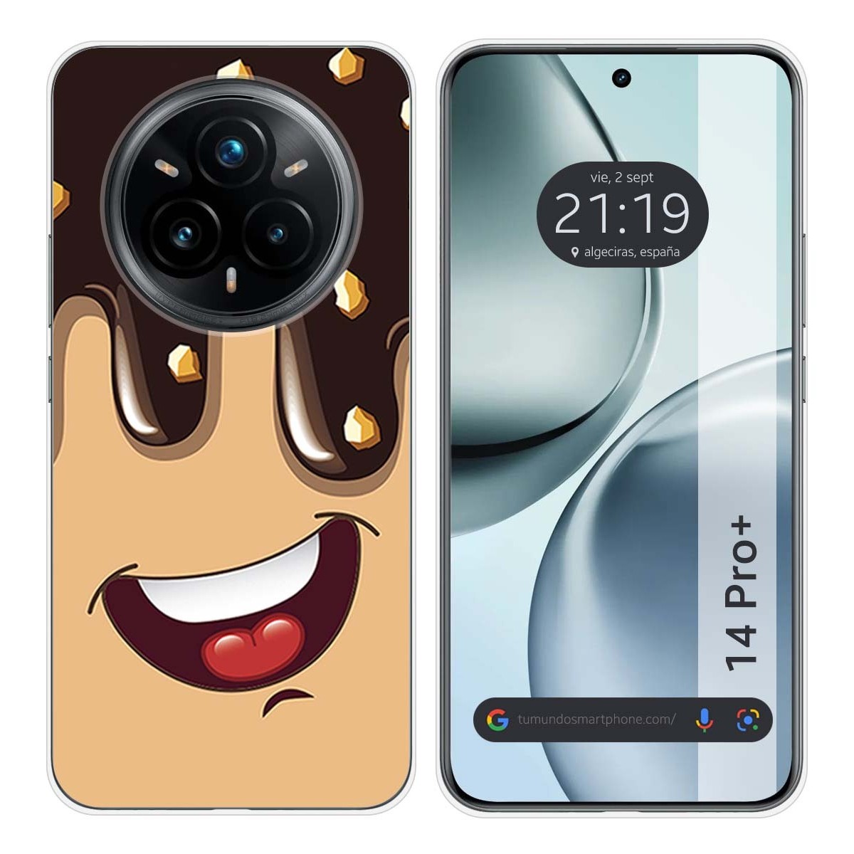 Funda Silicona para Realme 14 Pro+ Plus 5G diseño Helado Chocolate Dibujos