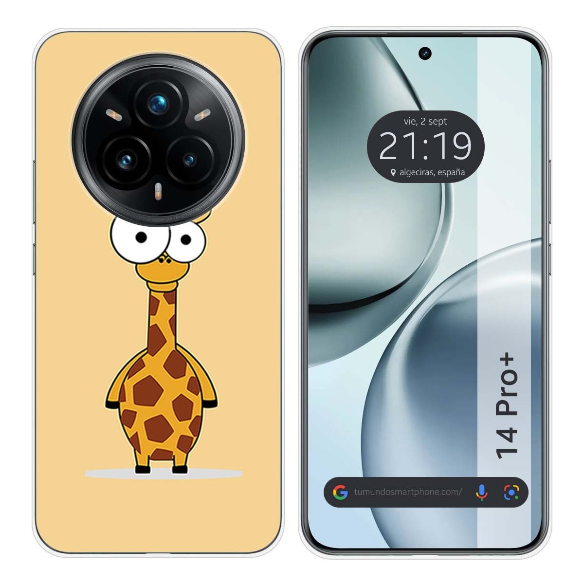 Funda Silicona para Realme 14 Pro+ Plus 5G diseño Jirafa Dibujos