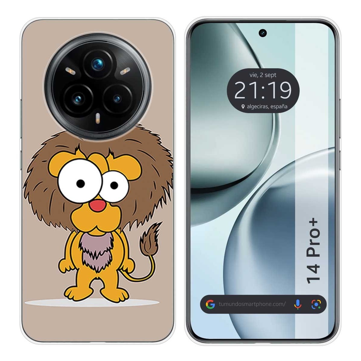 Funda Silicona para Realme 14 Pro+ Plus 5G diseño Leon Dibujos