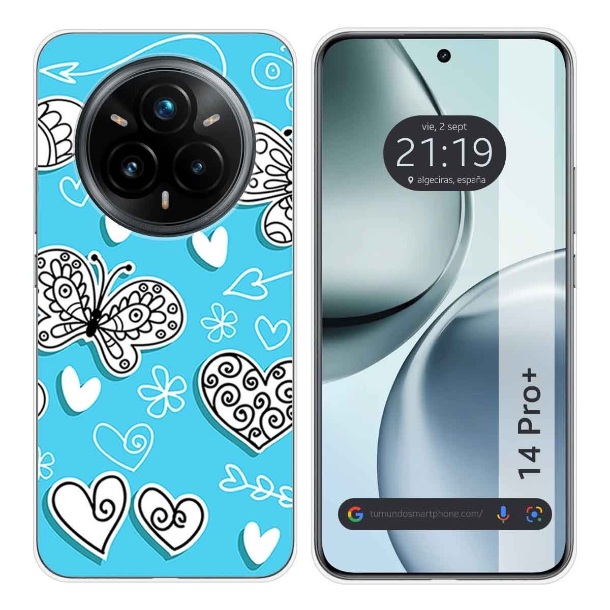 Funda Silicona para Realme 14 Pro+ Plus 5G diseño Mariposas Dibujos