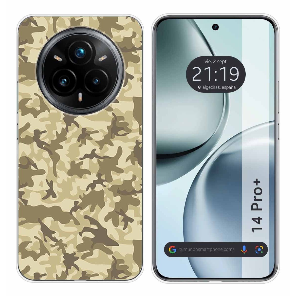 Funda Silicona para Realme 14 Pro+ Plus 5G diseño Sand Camuflaje Dibujos