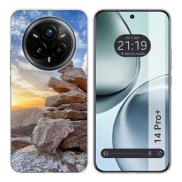 Funda Silicona para Realme 14 Pro+ Plus 5G diseño Sunset Dibujos