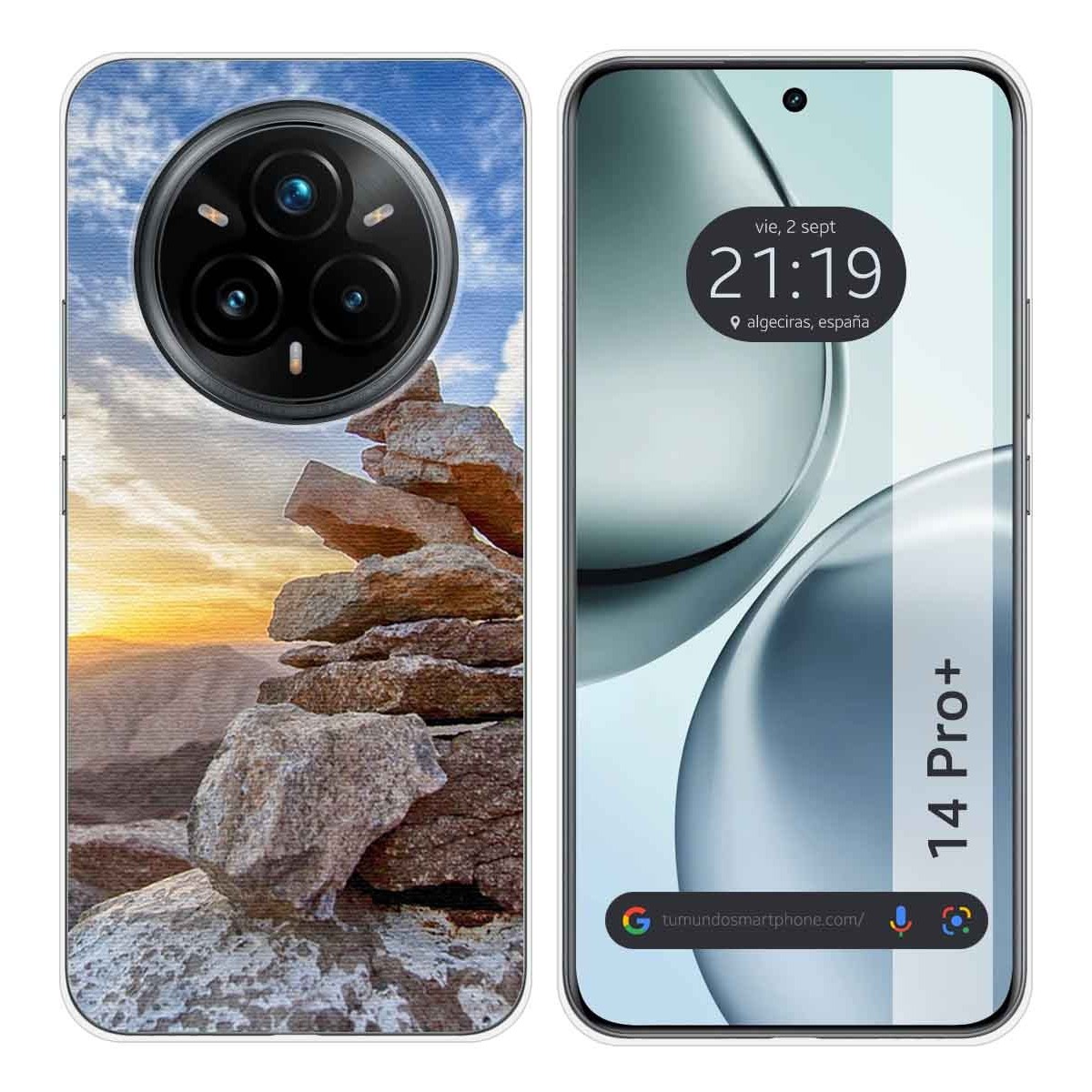 Funda Silicona para Realme 14 Pro+ Plus 5G diseño Sunset Dibujos