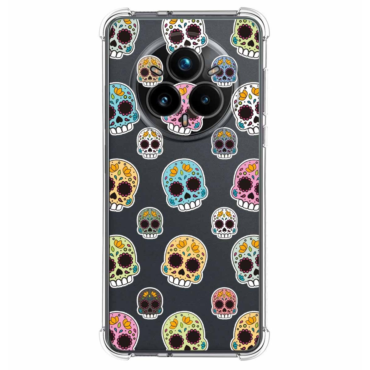 Funda Silicona Antigolpes para Realme 14 Pro+ Plus 5G diseño Catrina Dibujos