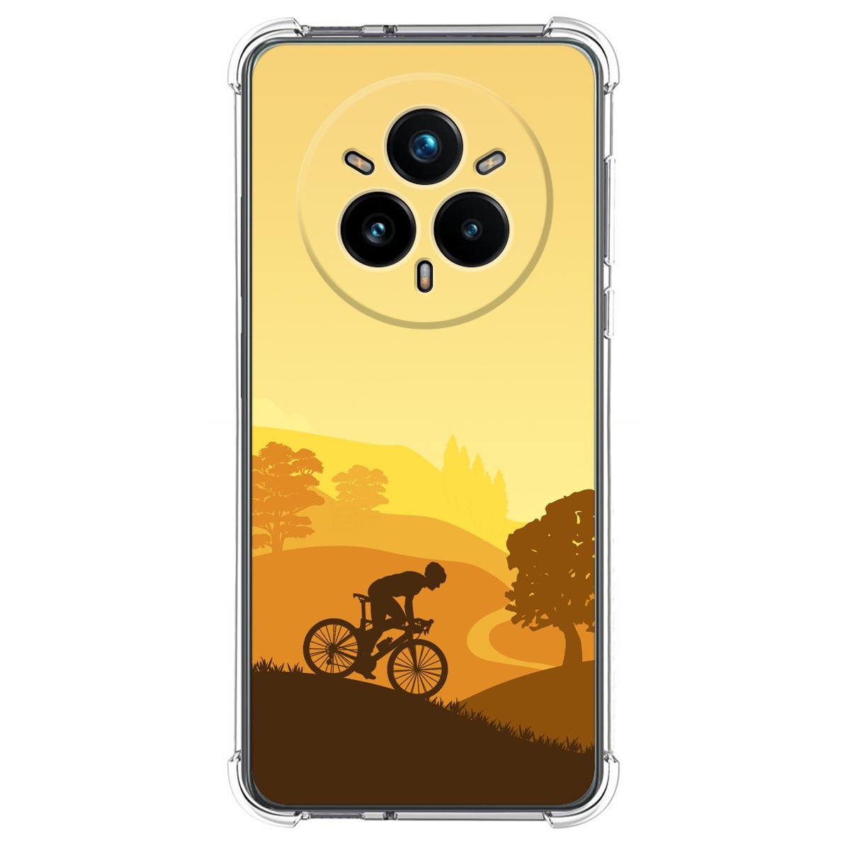 Funda Silicona Antigolpes para Realme 14 Pro+ Plus 5G diseño Ciclista Dibujos