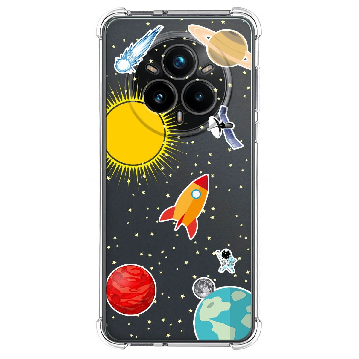Funda Silicona Antigolpes para Realme 14 Pro+ Plus 5G diseño Espacio Dibujos